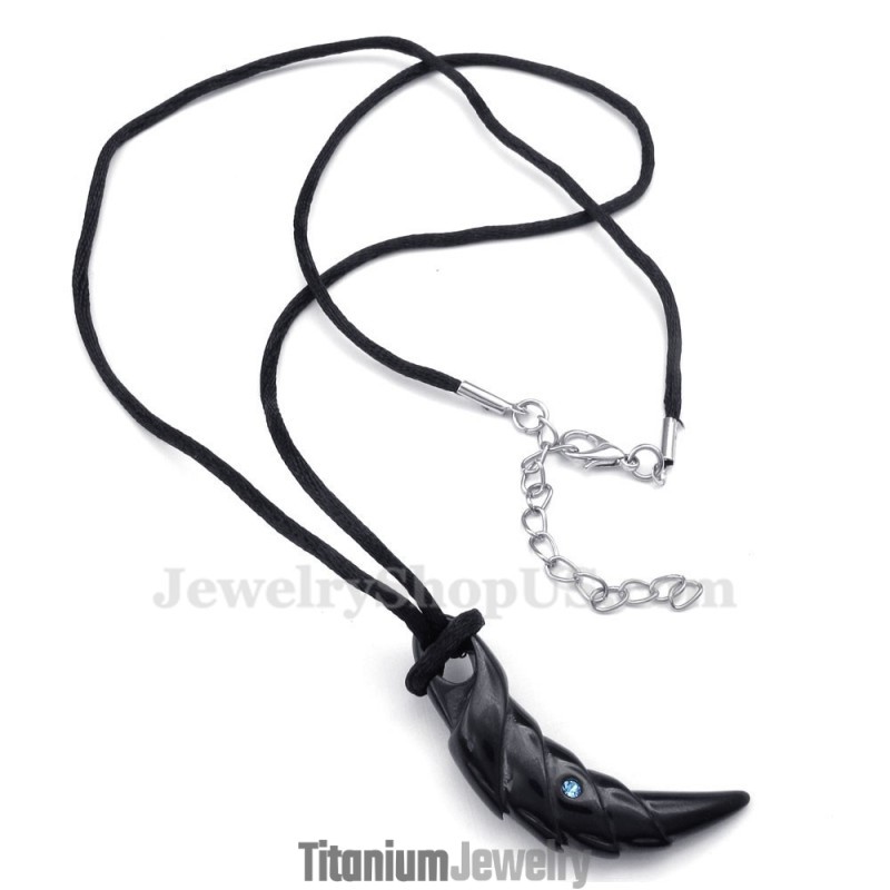 שרשרת תליון טאלון מטיטניום שחור (שרשרת חינם) שרשרת תליון טאלון מטיטניום שחור (שרשרת חינם)