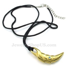 שרשרת תליון טאלון מטיטניום זהב (שרשרת חינם)