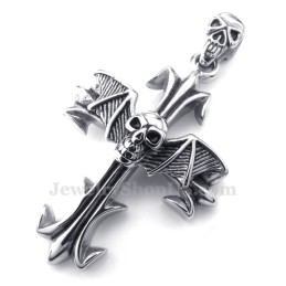 שרשרת תליון גולגולת טיטניום (שרשרת חינם)