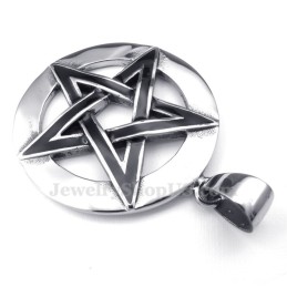 שרשרת תליון טיטניום בעלת כוכב חמש קצוות (שרשרת חינם)