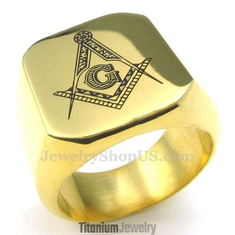 טבעת טיטניום זהב ממוסונית