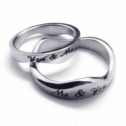 טבעת טיטניום גלית You & Me 5 מ"מ