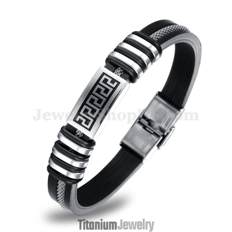 צמיד טיטניום אישיותי חינני לגברים C888 צמיד טיטניום אישיותי חינני לגברים C888