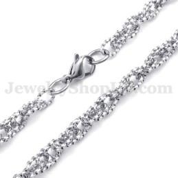 שרשרת טיטניום מכסף לגברים בסגנון חדש