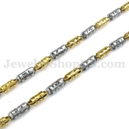 שרשרת טיטניום לגברים מזהב מהודרת