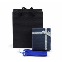 טבעת טיטניום כחולה לגברים בצורת צלב תנ"ך בגודל 4 מ"מ