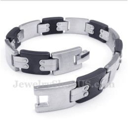 צמיד טיטניום שחור לגברים