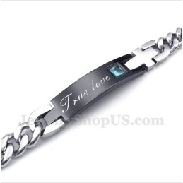 צמיד טיטניום יהלום לגברים לזוג