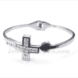 צמיד צלב טיטניום לגברים