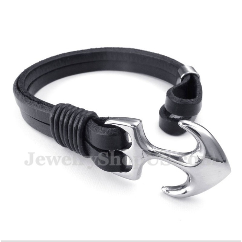 צמיד עוגן מעור לגברים צמיד עוגן מעור לגברים