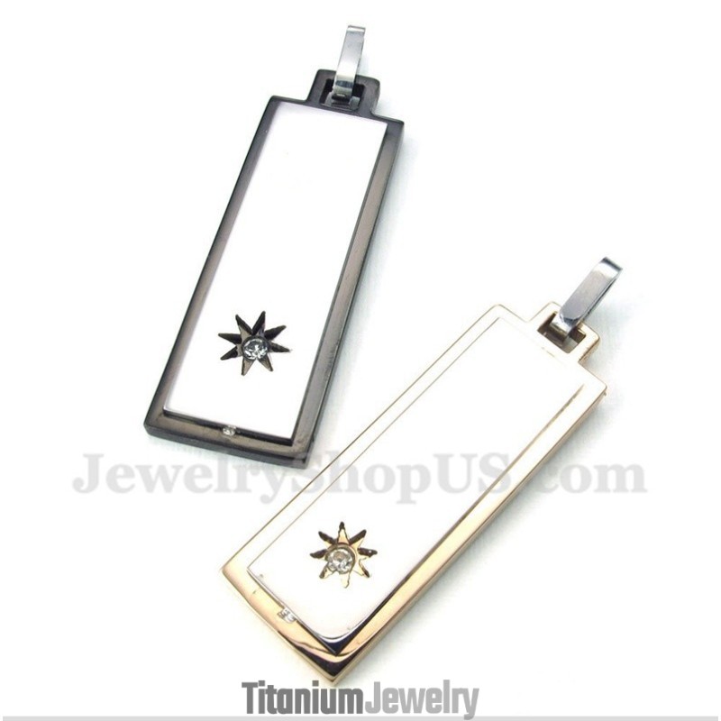 תליון טיטניום לזוג עם שרשרת חינם (זוג אחד)