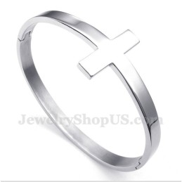 צמיד צלב טיטניום לגברים