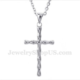 תליון צלב טיטניום במבוק לגברים עם שרשרת חופשית