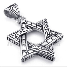 תליון מגן דוד טיטניום לגברים עם שרשרת חופשית