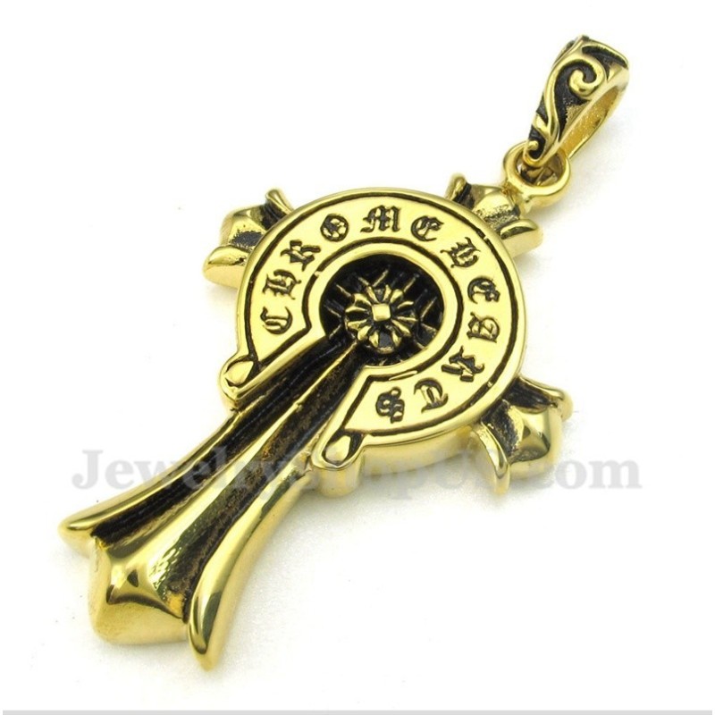 תליון צלב טיטניום לגברים עם שרשרת חופשית