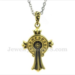 תליון צלב טיטניום לגברים עם שרשרת חופשית