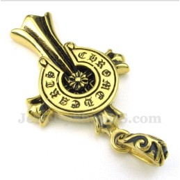 תליון צלב טיטניום לגברים עם שרשרת חופשית