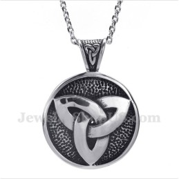תליון קשר קלטי טיטניום לגברים עם שרשרת חופשית