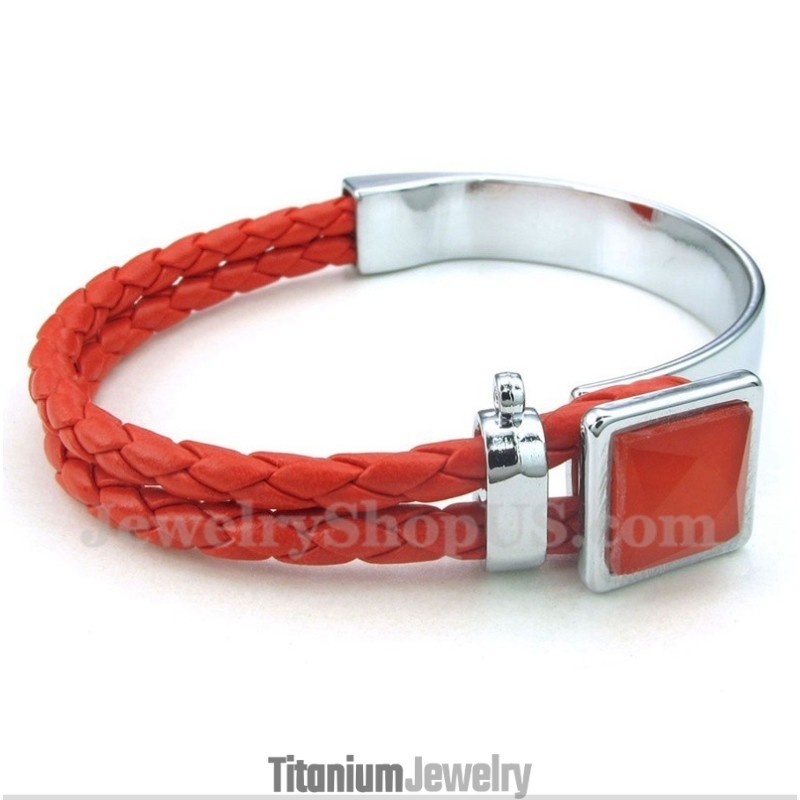 צמיד טיטניום מעור לגברים