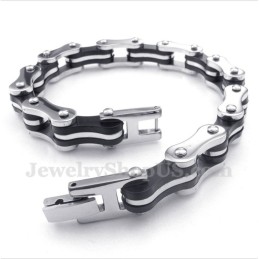 צמיד גומי לשרשרת אופניים מטיטניום לגברים