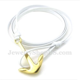 צמיד עור טיטניום לגברים