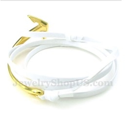 צמיד עוגן מעור טיטניום לגברים