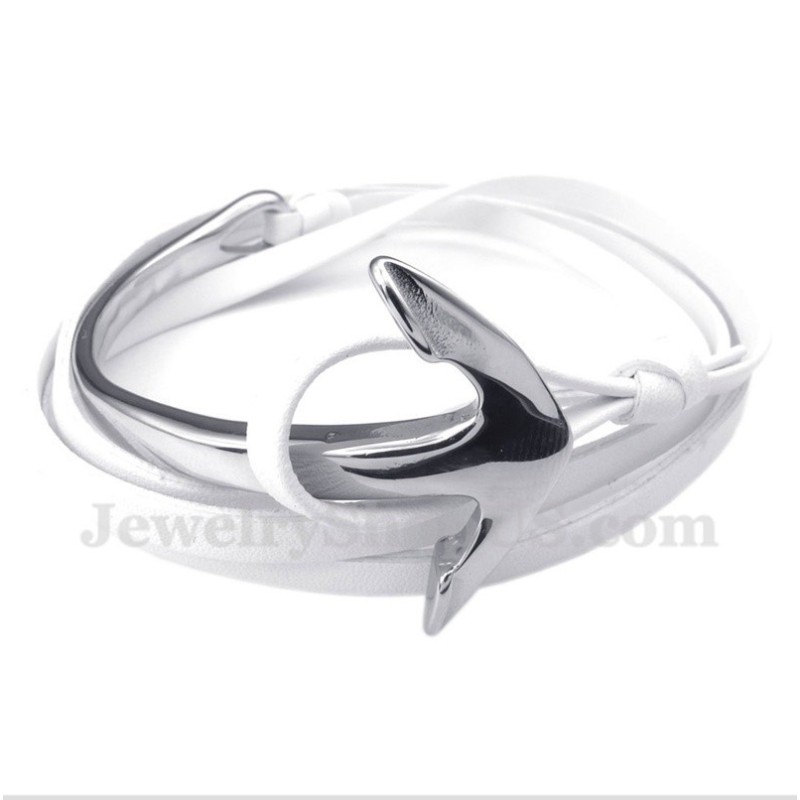 צמיד עוגן מעור טיטניום לגברים