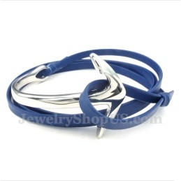 צמיד עוגן מעור טיטניום לגברים