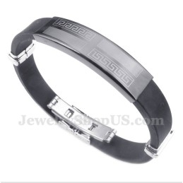 צמיד טיטניום מגומי לגברים