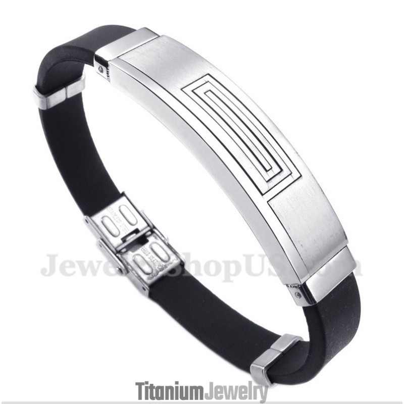 צמיד גומי טיטניום לגברים צמיד גומי טיטניום לגברים