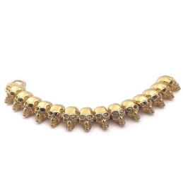 צמיד טיטניום L צמיד גולגולת טיטניום לגברים