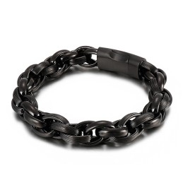 צמיד שרשרת טיטניום פשוט ואקום כפול טבעת O-Ring