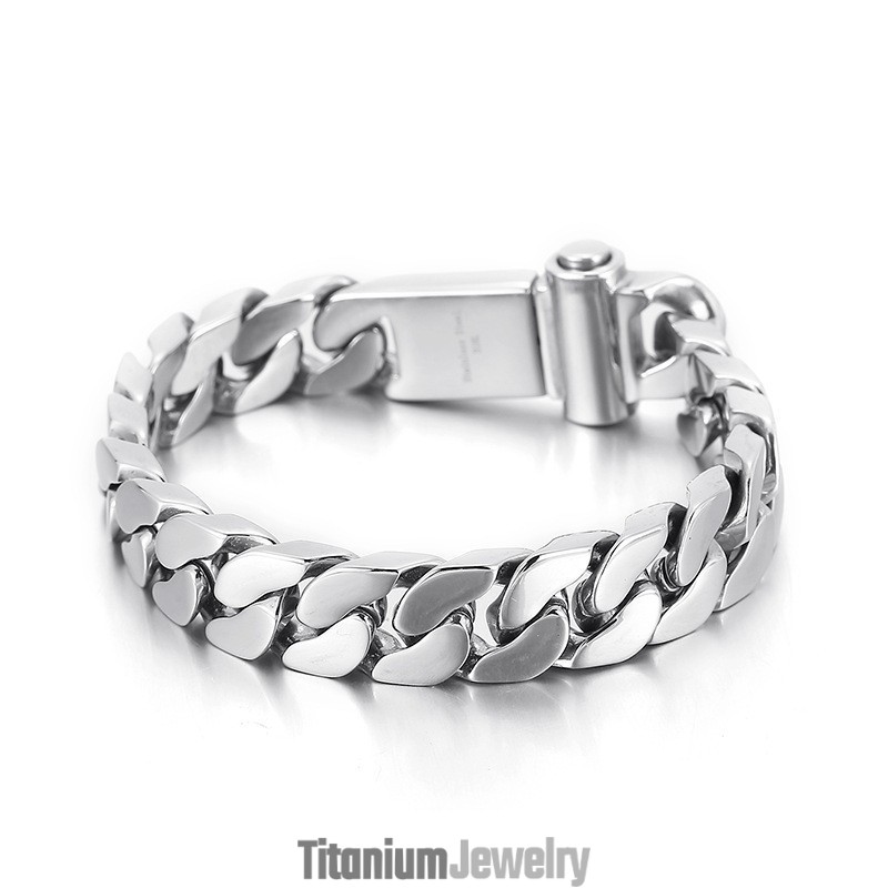 צמיד טיטניום בסגנון שיקי לגברים