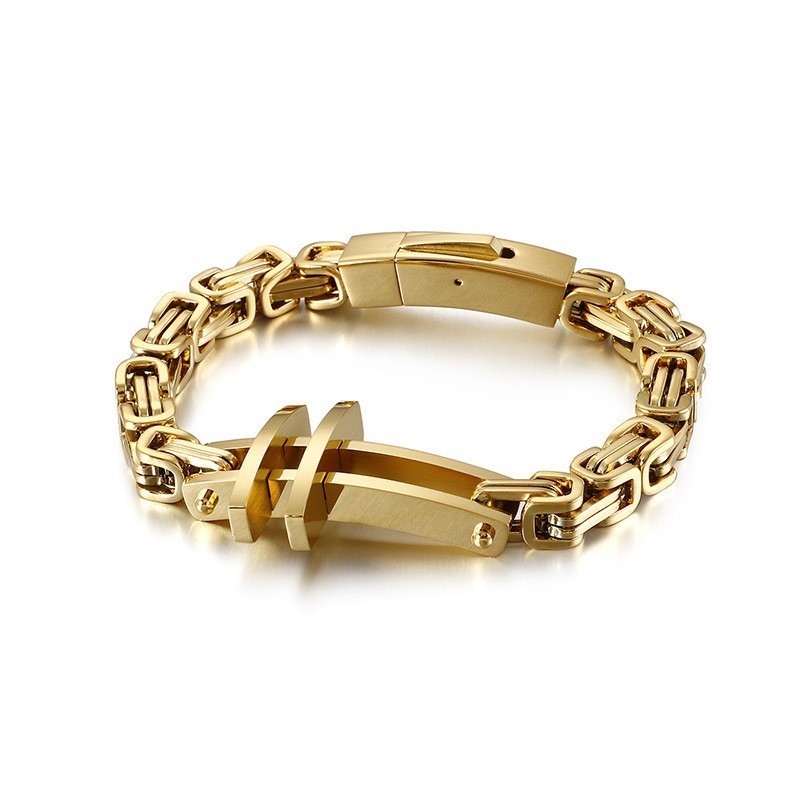 צמידי טיטניום לגברים חדשים צמידי צלב קלאסיים