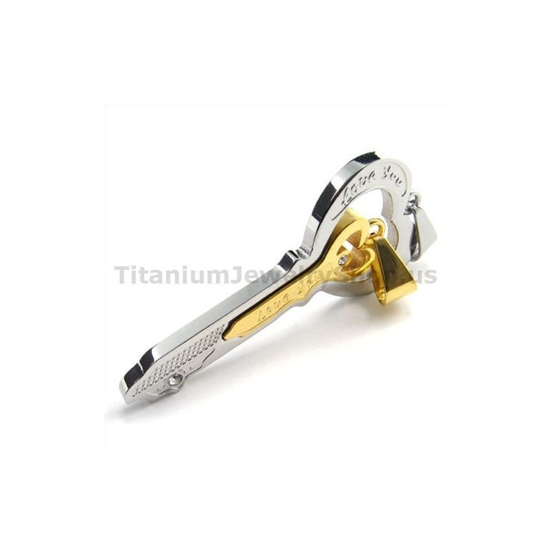 שרשראות ללא תליוני מפתחות של Gloden Titanium Lovers שרשראות ללא תליוני מפתחות של Gloden Titanium Lovers