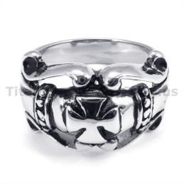 טבעת טיטניום צלב