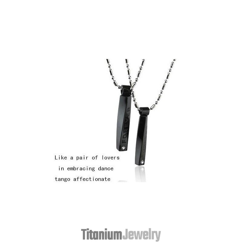 תליון זוגות אוהבים מטיטניום טהור טנגו חיבה