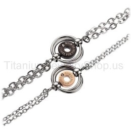 צמידי טיטניום לאוהבים של I do not miss you