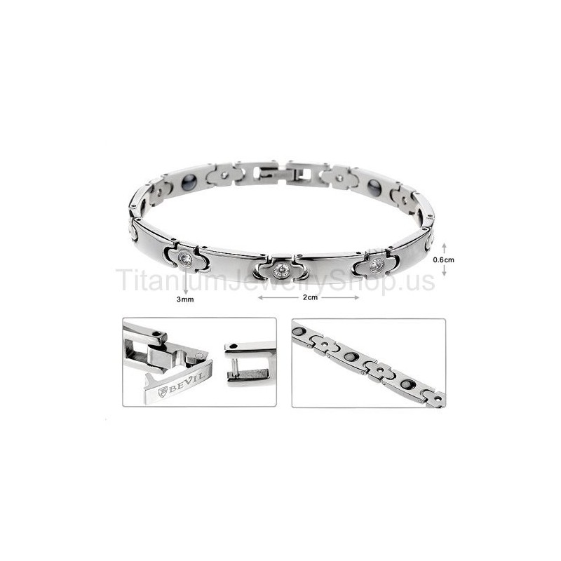 צמיד טיטניום לנשים 7 אינץ'