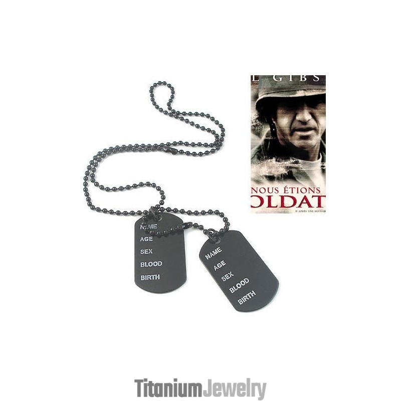 שרשרת/תליון תג כלבים של חייל אמריקאי מגניב מן שרשרת/תליון תג כלבים של חייל אמריקאי מגניב מן