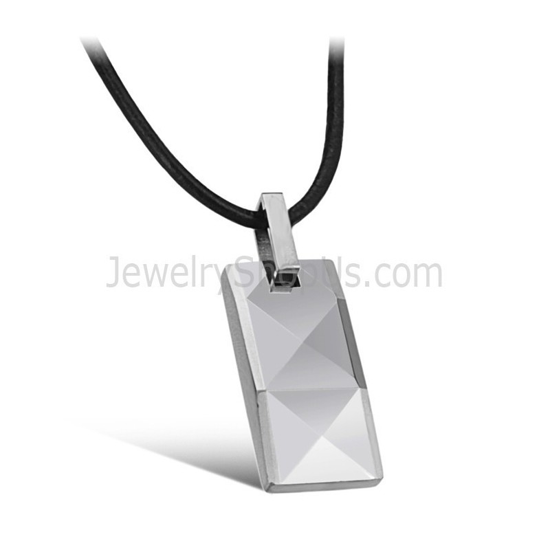 תליון כסף טונגסטן בעיצוב רב-גוני מורכב C630