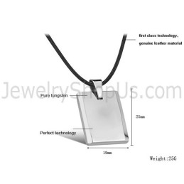 תליון טונגסטן מרובע עם ליטוש גבוה C635