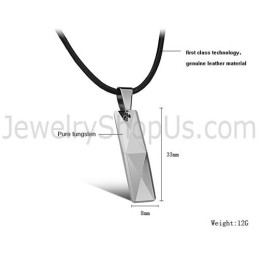 תליון כסף טונגסטן בעיצוב רב-גוני מורכב C629