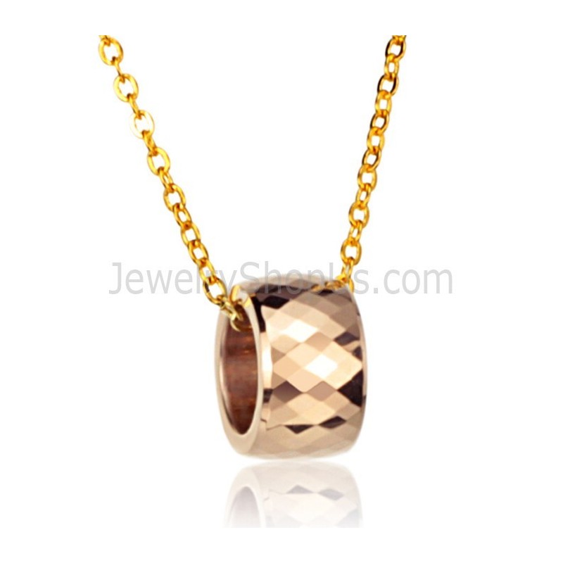 תליון טונגסטן בעיצוב רב-גוני מורכב בצבע זהב-ורד, רוחב 718 תליון טונגסטן בעיצוב רב-גוני מורכב בצבע זהב-ורד, רוחב 718
