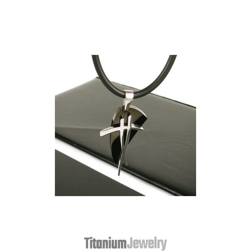 שרשרת תליון פלדת טיטניום של סוטרה מן, סמל שחור, מתנה שרשרת תליון פלדת טיטניום של סוטרה מן, סמל שחור, מתנה