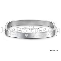 צמידי זוג "Foreverlove" מרובעים של טטניום C865