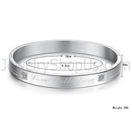 צמידי זוג "קולקציית אהבה" של טטניום עם אבני חן C849