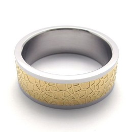 טבעת טיטניום זהב