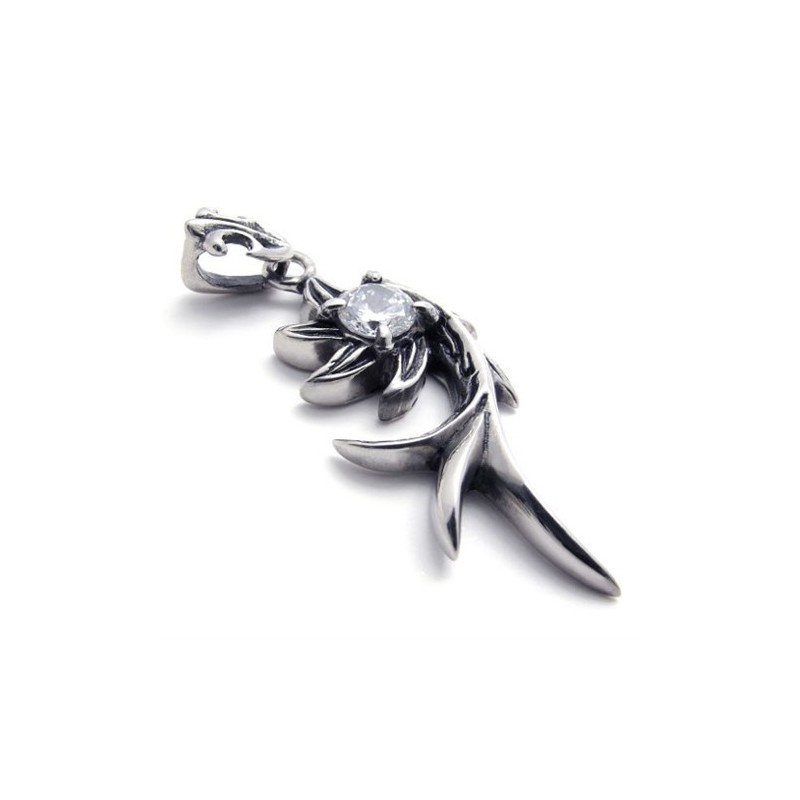 תליון טיטניום יהלום בתולת ים