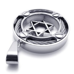 תליון טיטניום לאוהבי טבעת כבלים